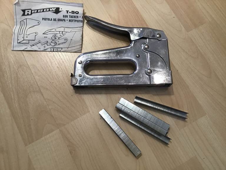 ARROW T-50 HEAVY DUTY STAPLE GUN all chromed steel housing
