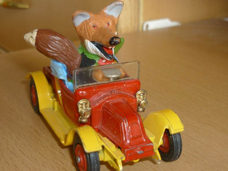 Vintage Corgi Basil Brush Car