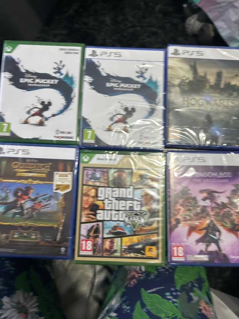 Hogwarts ps5 Xbox gta epic Micky & others 