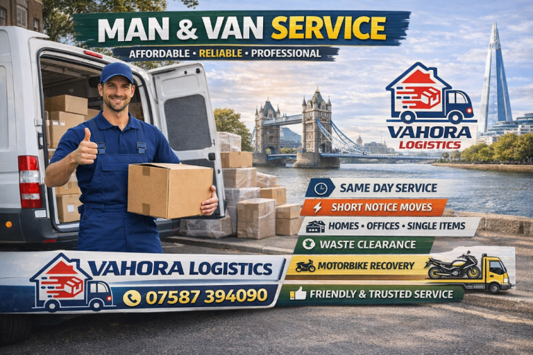 🚚 Vahora Logistics Ltd – Man & Van Services (London & Nationwide)