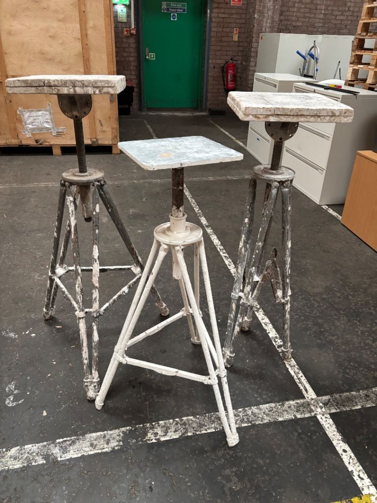 3 Alec Tiranti Scopus' sculptor's modelling stand Plinth turntables.Good condition local delivery
