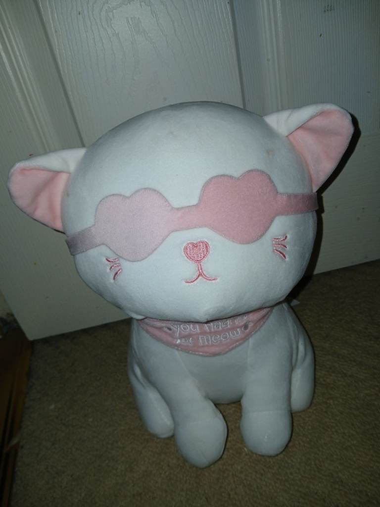 Miniso White Cat Soft Plush Toy