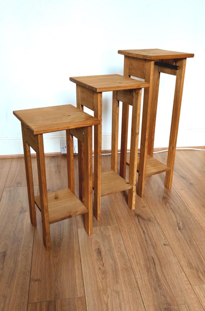 Wooden plant Stand (x3)