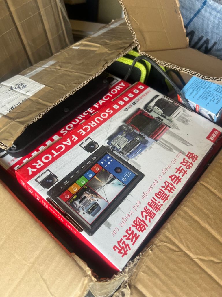 Van truck cctv record two cameras 