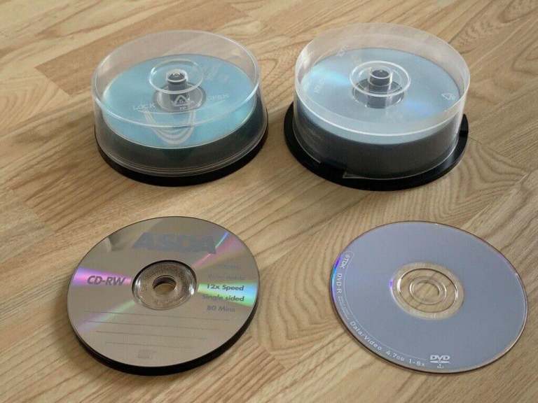 Various blank CD’s and DVD’s..