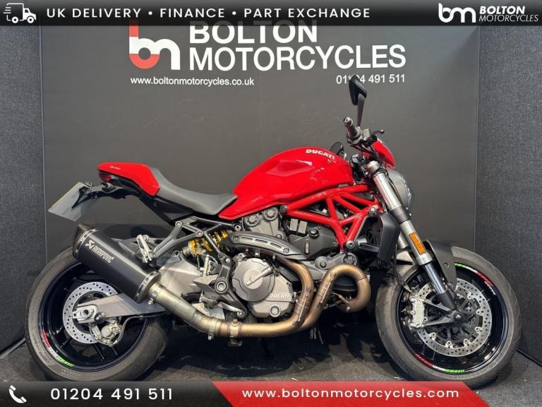 Ducati Monster 821 Motorcycle Red Low Miles
