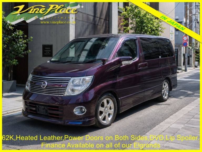 2008 Nissan Elgrand 3.5 Highway Star Black Leather Edition, Auto, 8 Seats MPV Petrol Automatic