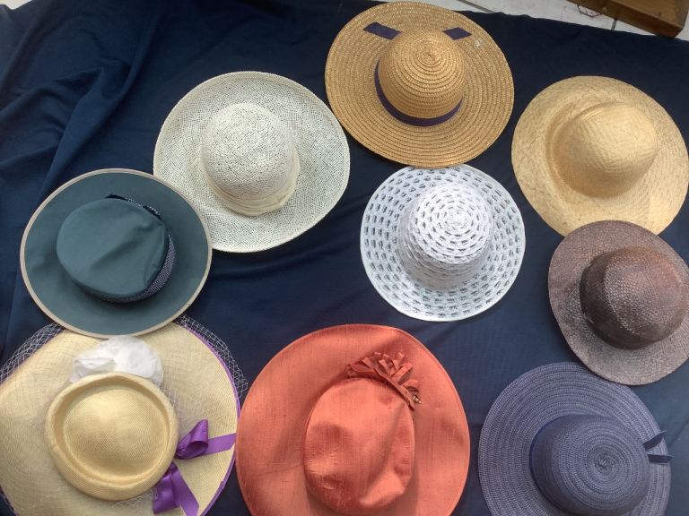 COLLECTION OF 9 LADIES HATS FROM 1970/80’s