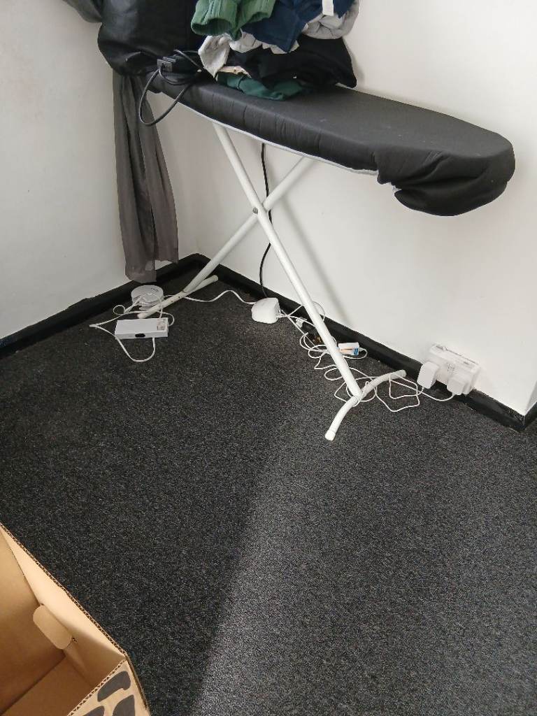 Ironing Board with Cover – Good Condition, White Frame