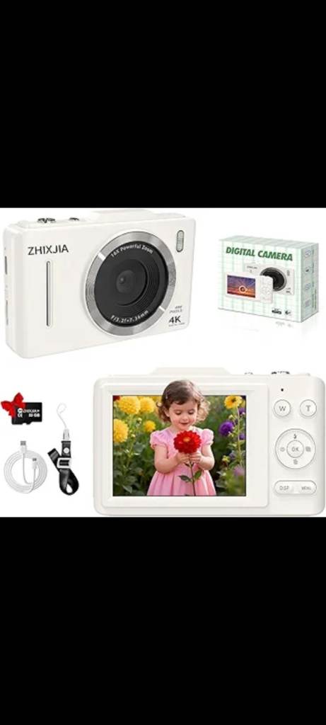 SUAREA 4K Digital Camera - White, New in Box