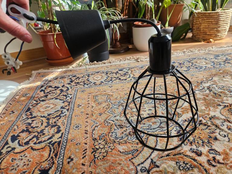 John Lewis Black Metal Light Fitting