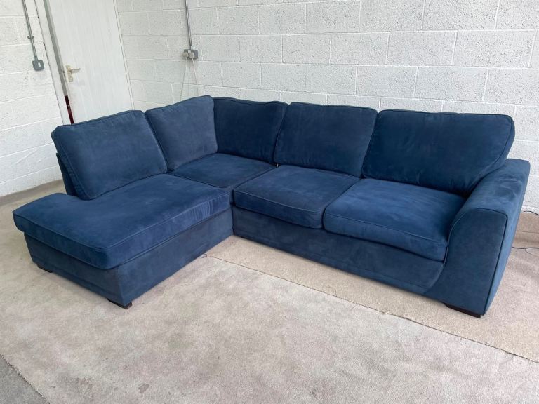 DFS Orka Corner Sofa – Blue, Good Condition