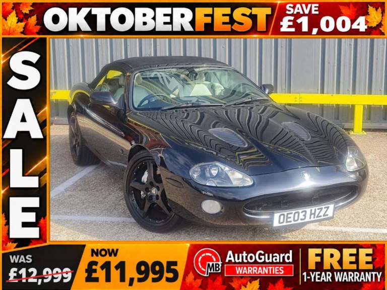 2003 Jaguar XKR 4.2 Supercharged 2dr Auto CONVERTIBLE PETROL Automatic