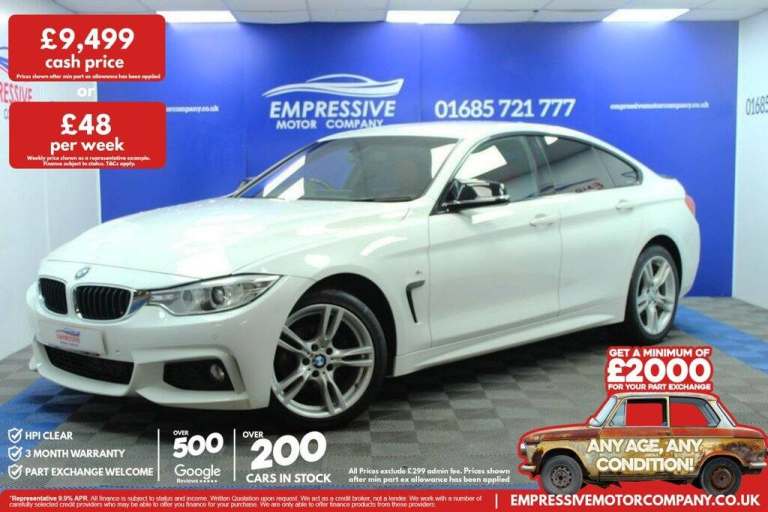 2016 66 BMW 4 SERIES GRAN COUPE 2.0 420D M SPORT HATCHBACK 5DR DIESEL MANUAL XDR