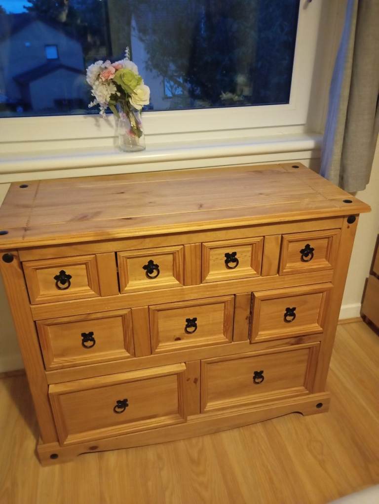 solid Mexican pine drawers