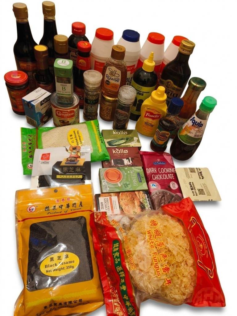 Assorted Cooking Ingredients and Condiments