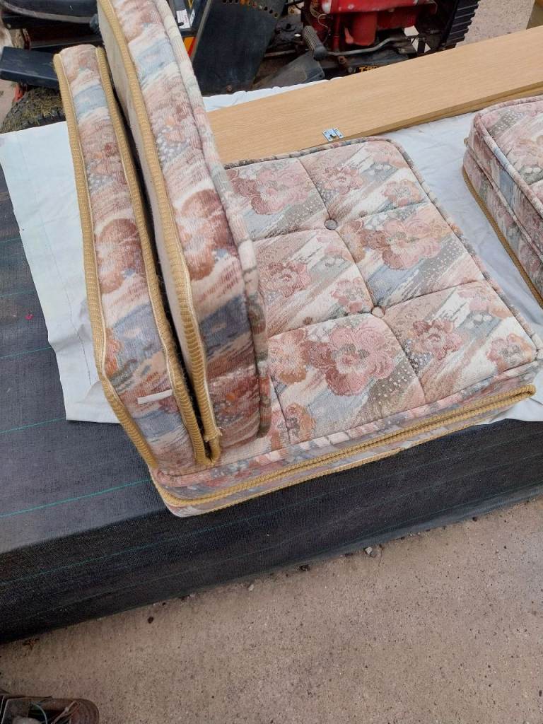 Caravan side dinette cushions 