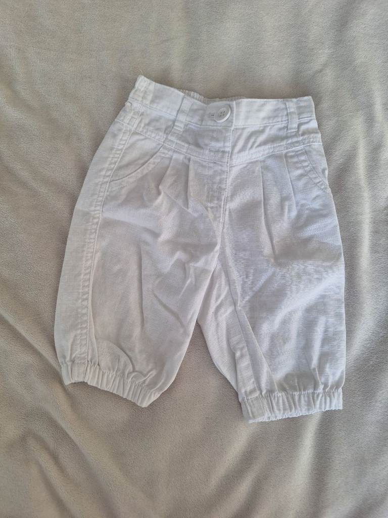 White Trousers Next Size 9-12 Months 