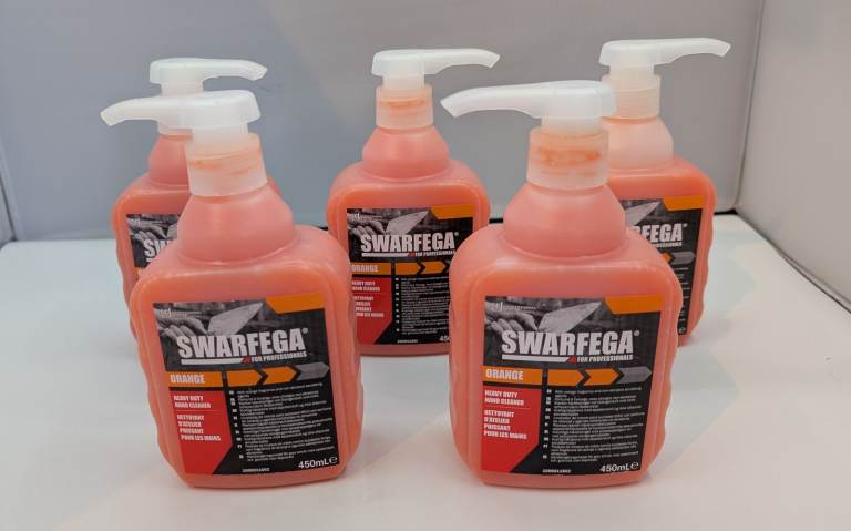 5x Swarfega Orange Heavy Duty Hand Cleaner 450ml