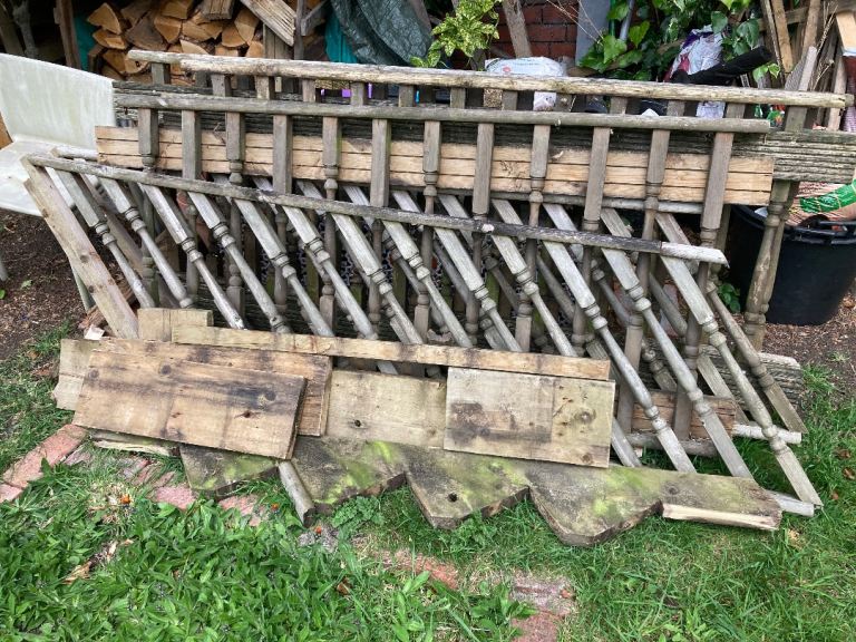 Disassembled Decking Deck Boards Balustade Staircase