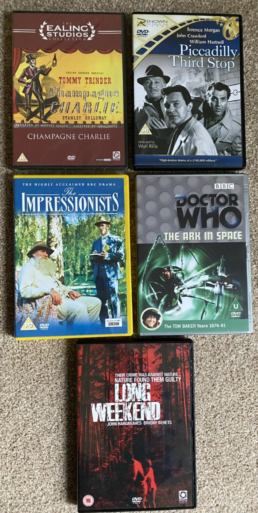 Doctor Who, black+white drama films, horror, artsy drama, DVD's