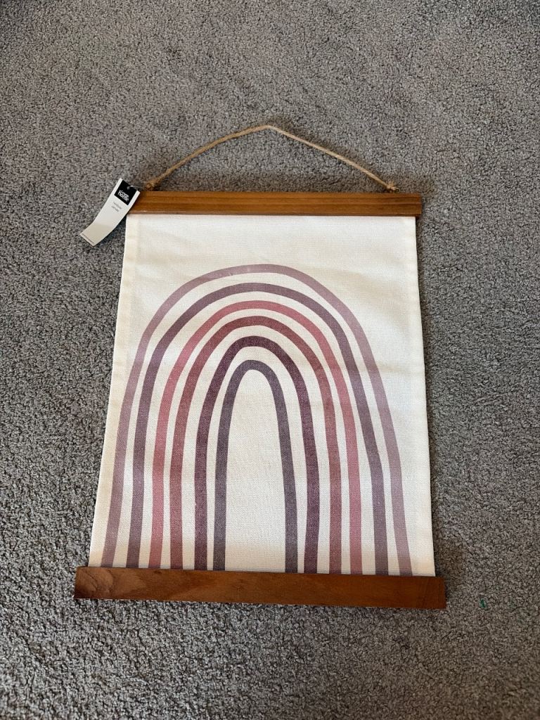 Rainbow wall hanging