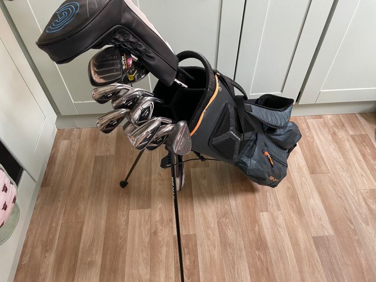 Full Set of Golf Clubs including Taylormade M4 Irons