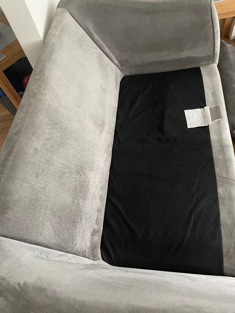 Large Barker and stone house 2 seater sofa and large foot stall (lid lifts for storage)