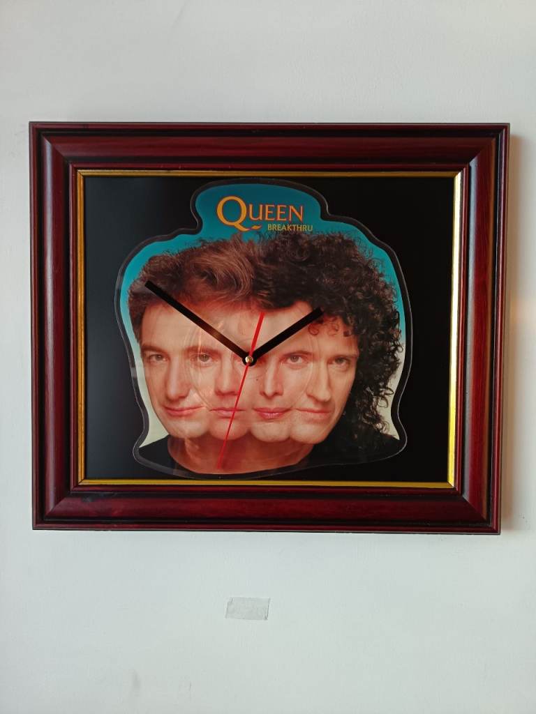 Queen Breakthru 7" Vinyl Picture Disc Framed Clock