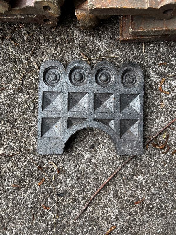 Victorian reclaimed grey garden edging tiles