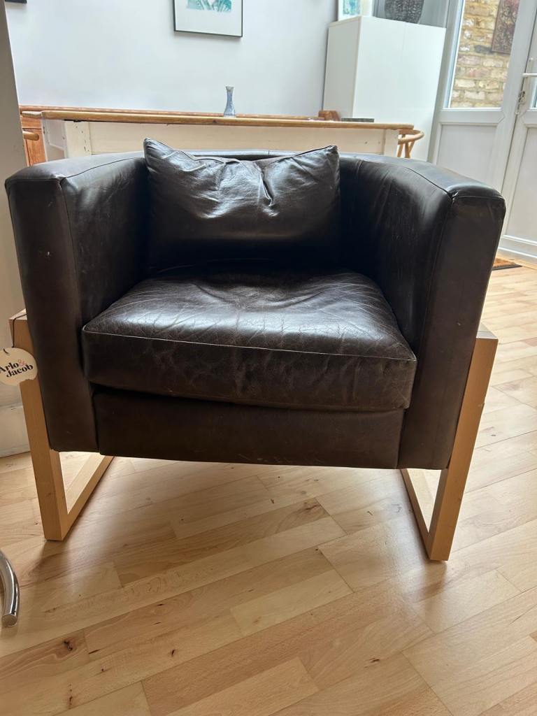 Arlo &Jacob leather club chairs. 