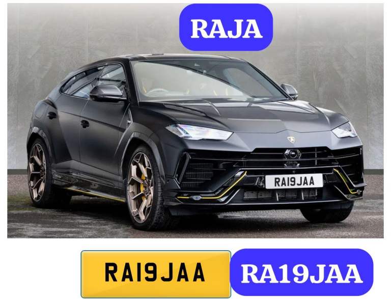CHERISHED PRIVATE REGISTRATION / NUMBER RAJA MAN  PLATE