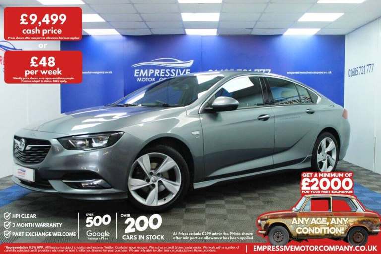 2019 19 VAUXHALL INSIGNIA 1.5I TURBO GPF SRI VX LINE NAV GRAND SPORT 5DR PETROL