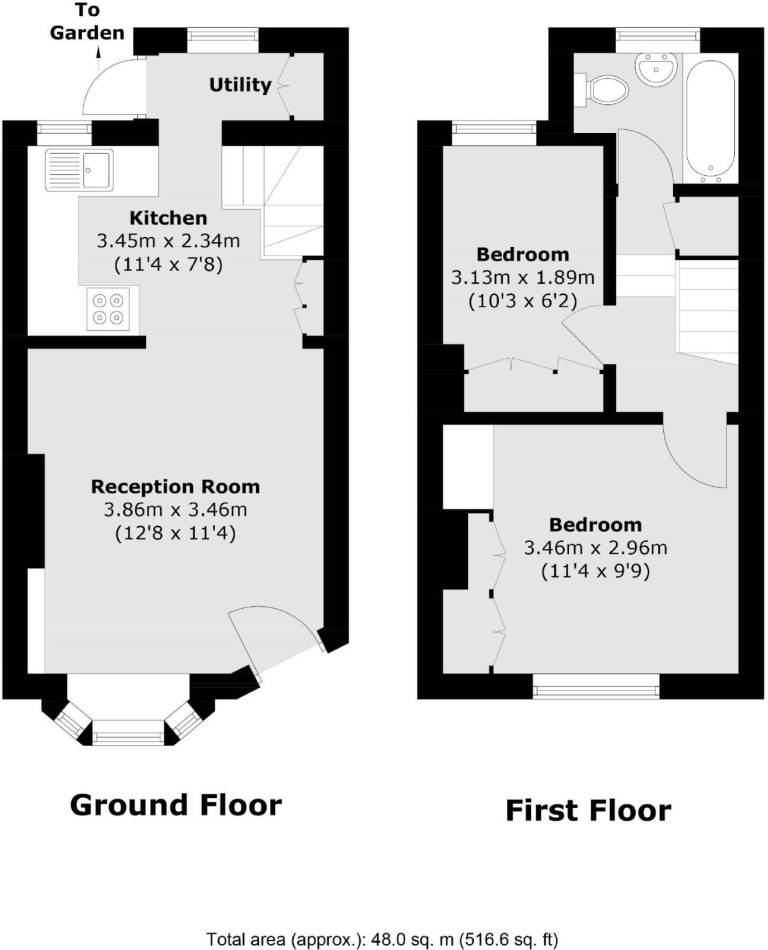 Elegant Two-Bedroom Semi-Detached House to Let – Tooting