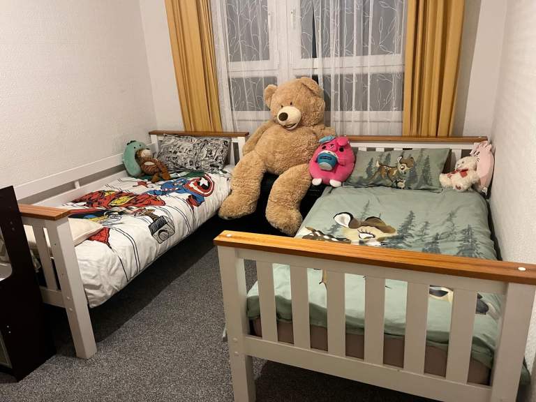 Habitat Heavy Duty Detachable Bunk Bed – White & Wood | £130