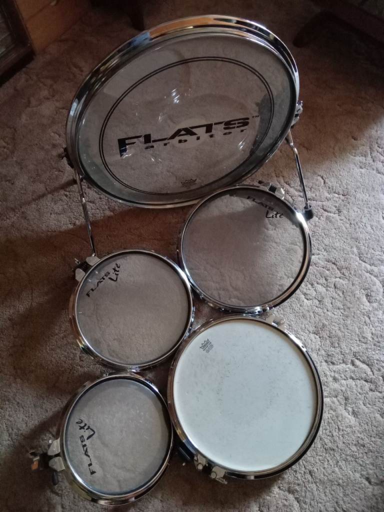 ARBITER FLATS 5 piece “PRO” drums -  Not the plastic "lights" version!