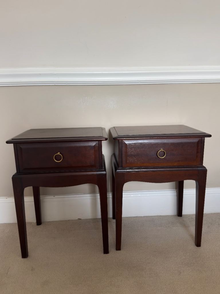 Pair of Stag Minstrel Bedside Tables