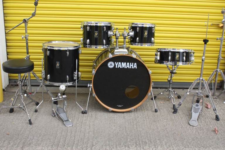 Yamaha Rydeen Black 5 Piece Drum Kit ~ Made in Indonesia ~ 22in Bass Drum ~ All Hardware ~ £475 ono