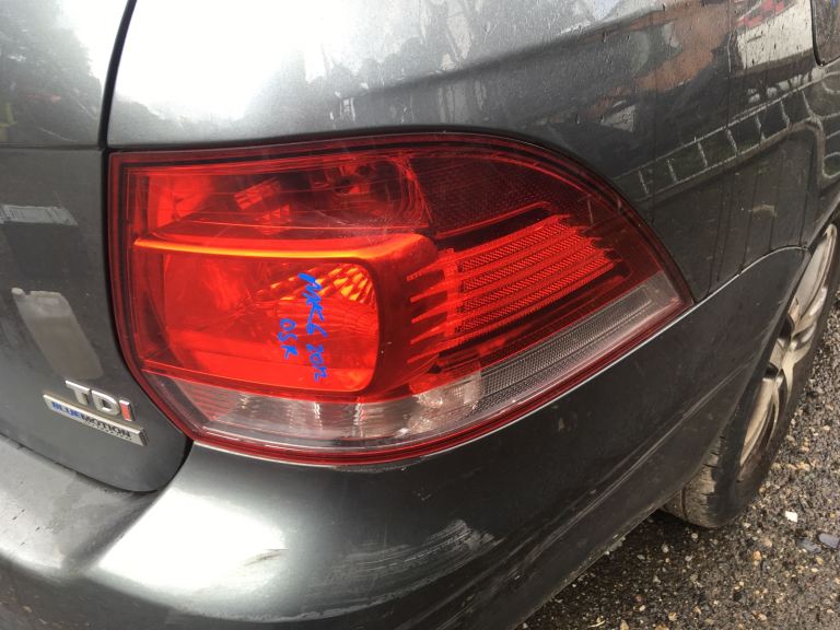 Volkswagen Golf mk6 Estate Grey LD7X 2012 DriverSide Rear Brake Light 