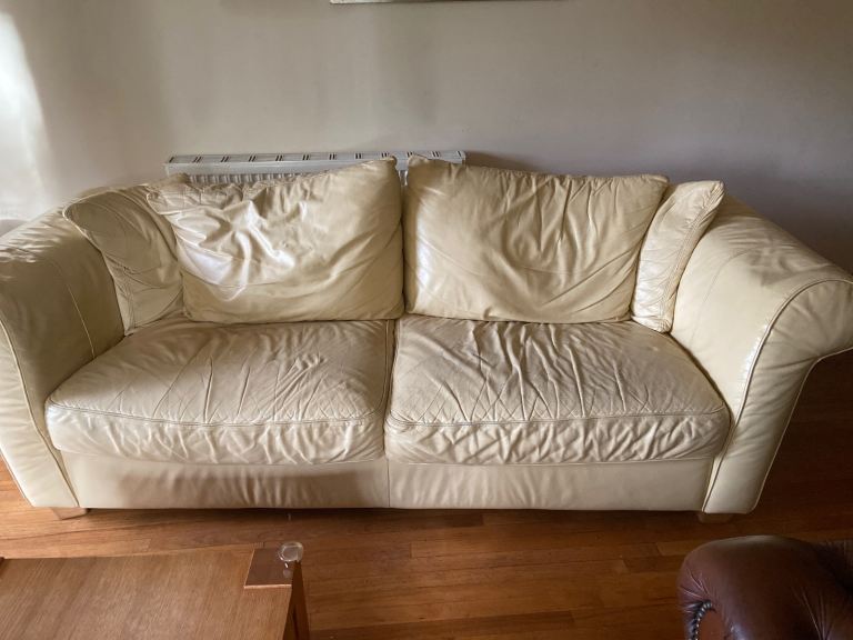 Two Leather Sofas