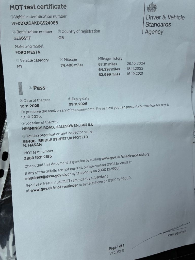 Ford, FIESTA, Hatchback, 2016, Auto, 998 (cc), 5 doors