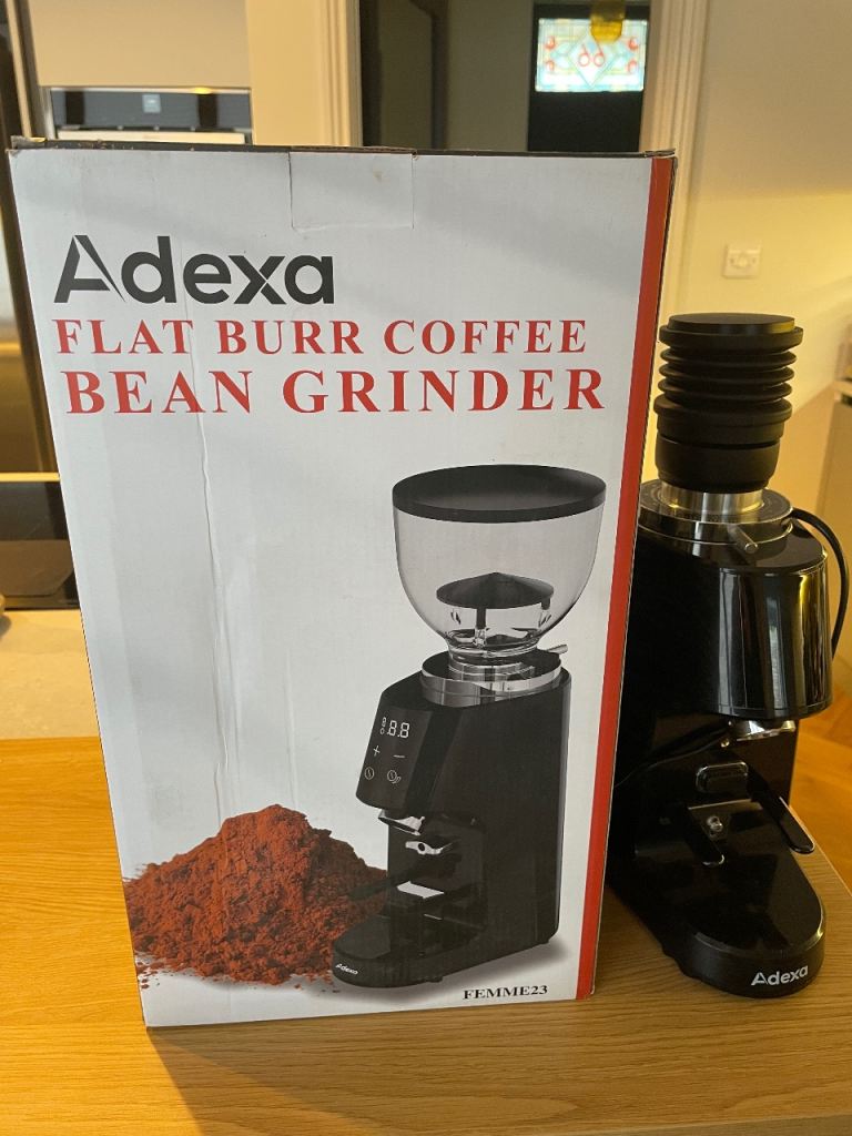 Adexa Flat Burr Coffee Bean Grinder - used 