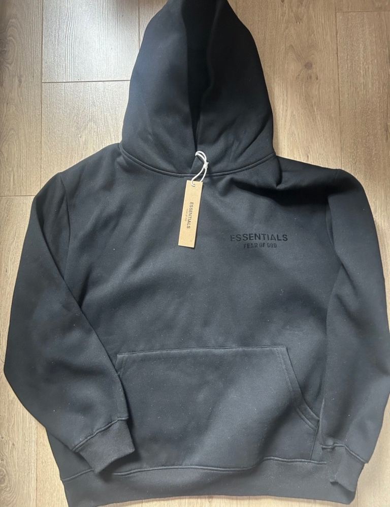 Black Essentials hoodie