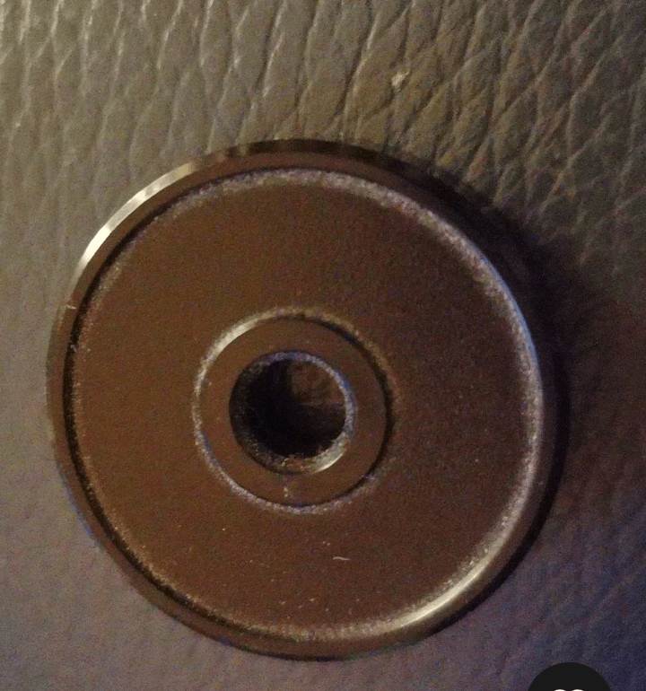 Vintage Bakelite Record Adapter from old radiogram dark brown l Insert for 7" / 45 rpm 