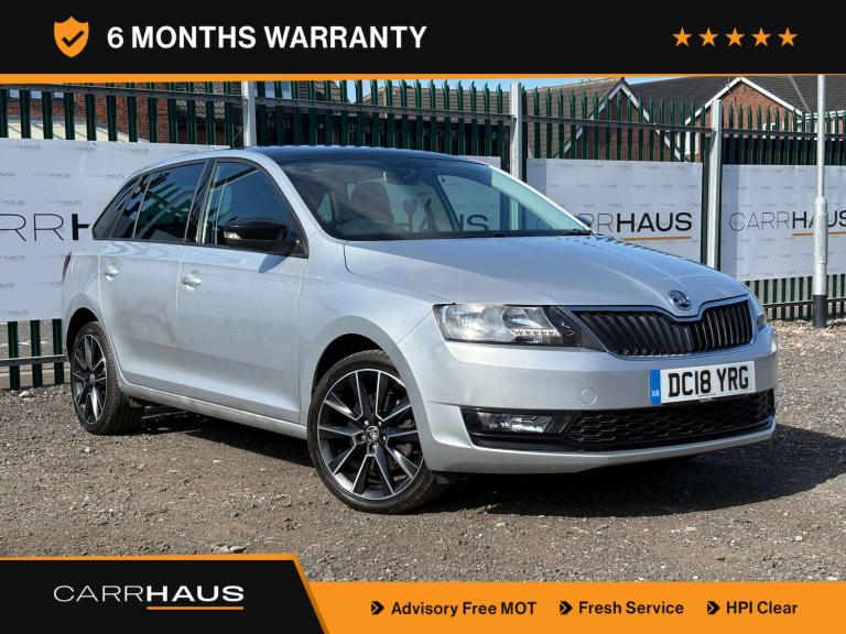 2018 Skoda Rapid Spaceback 1.0 Rapid Spaceback SE Sport TSi 5dr Hatchback Petrol Manual
