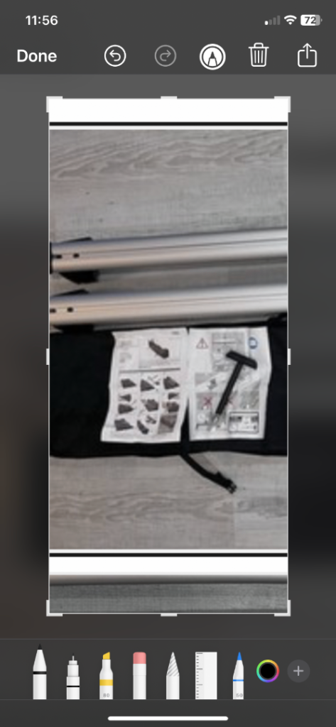 Genuine Audi Q5 Sportback roof bars with bag