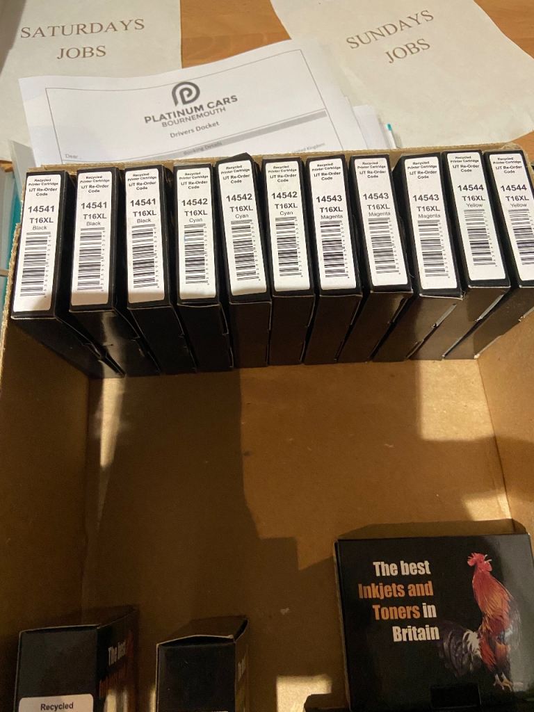 Assorted ink cartridges