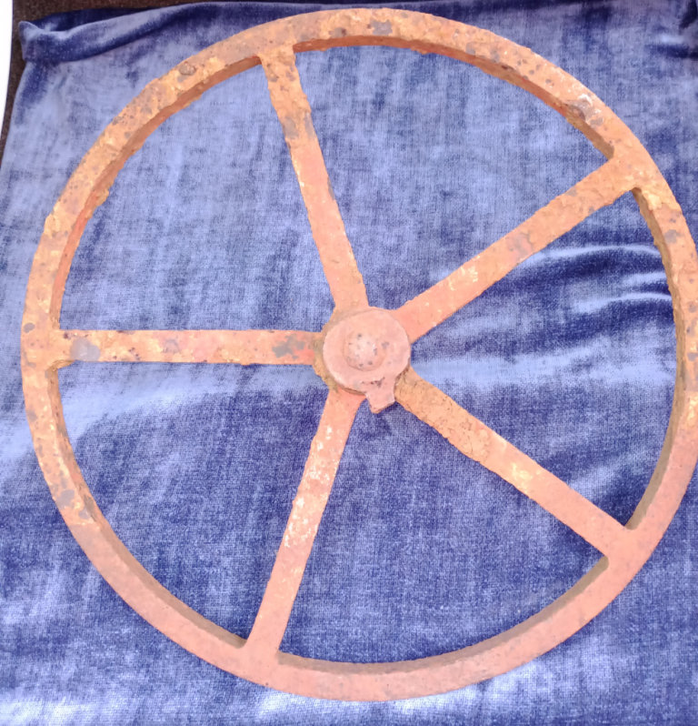 Cast iron farm wheel