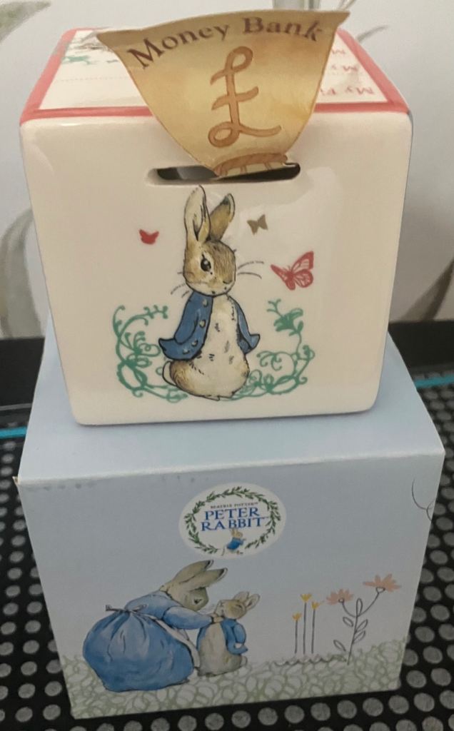 Peter Rabbit Ceramic Money Box NEW