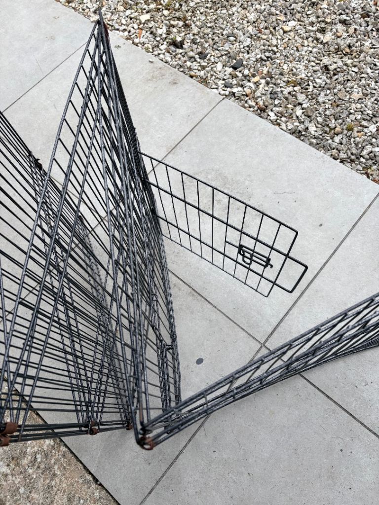 Black Metal Pet Playpen or Enclosure Panels